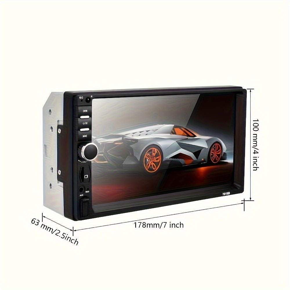 Upgrade 7″ Car Mp5 Player 2 Din Car Radio HD Touch Screen FM Aux-in Mirror Link