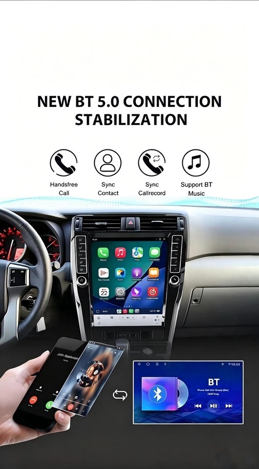 16.2″Car GPS Player For Toyota 4runner 2009-2023 Stereo Radio Navi Audio 12+256G
