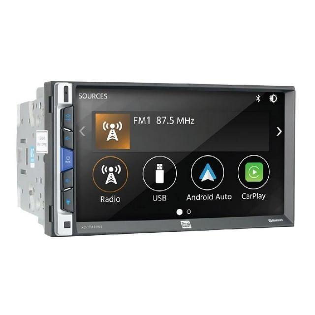 Dual Electronics XDCPA10BT 7 inch Double DIN Car Stereo Apple CarPlay & Android™