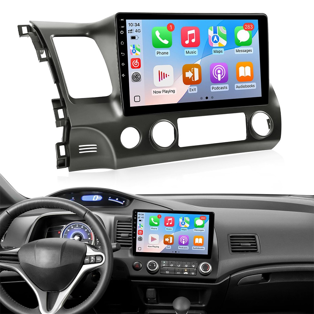 For Honda Civic 2006-2011 Carplay Android 13 Radio 2 din MP5 Player 10.1 Inch