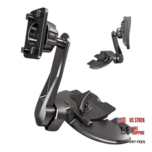 Extended Arm CD Slot Mount for CarPlay Screen Adjustable 360° Rotating 360°