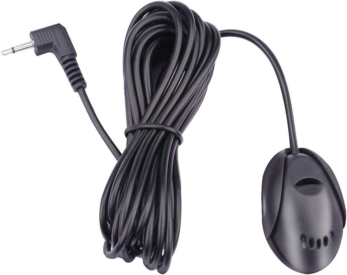 FingerLakes Mic 3.5mm External Microphone Assembly for Car Vehicle Head Black