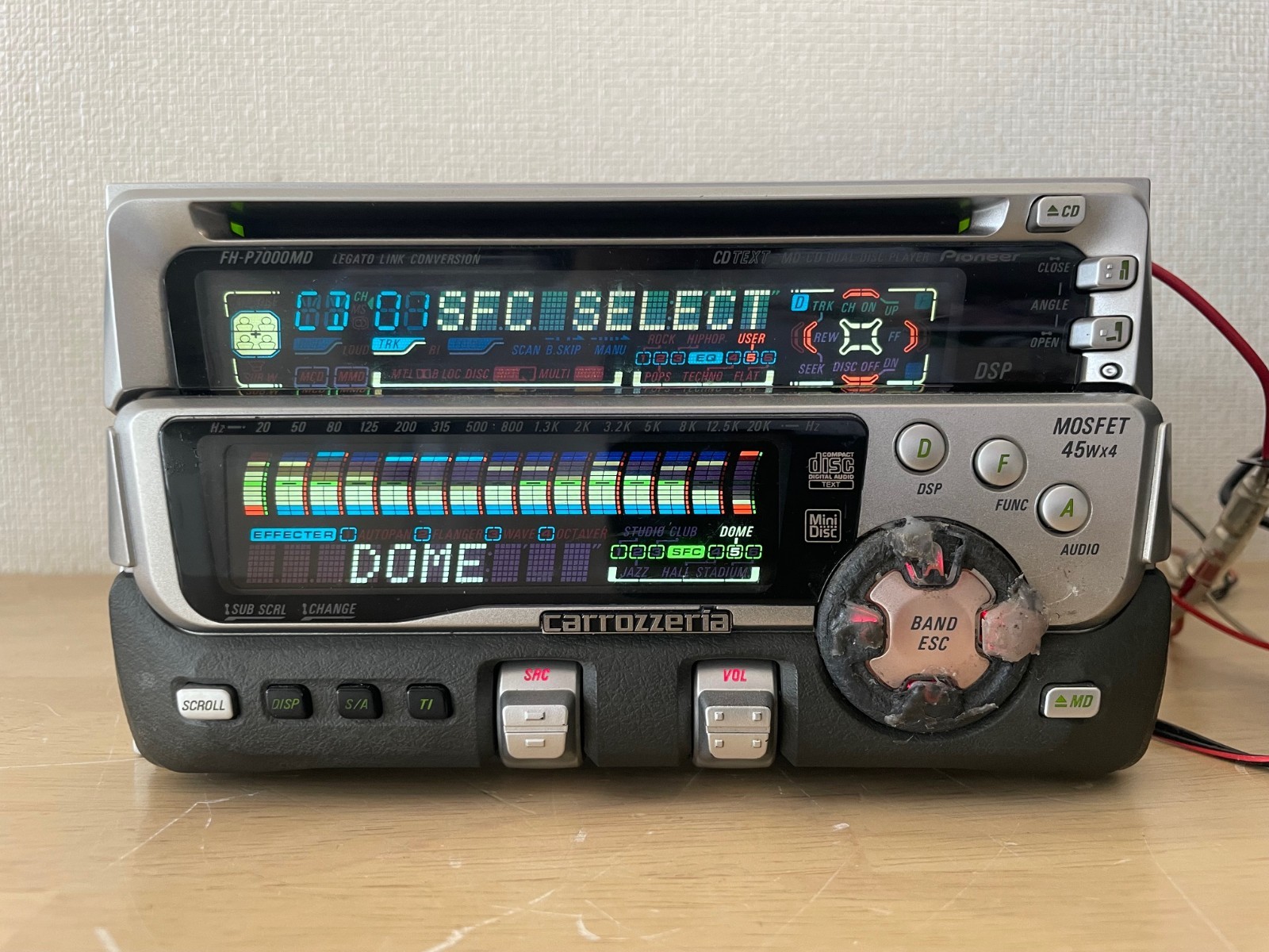 Pioneer Carrozzeria FH-P7000MD 2Din Car Audio MD CD Player