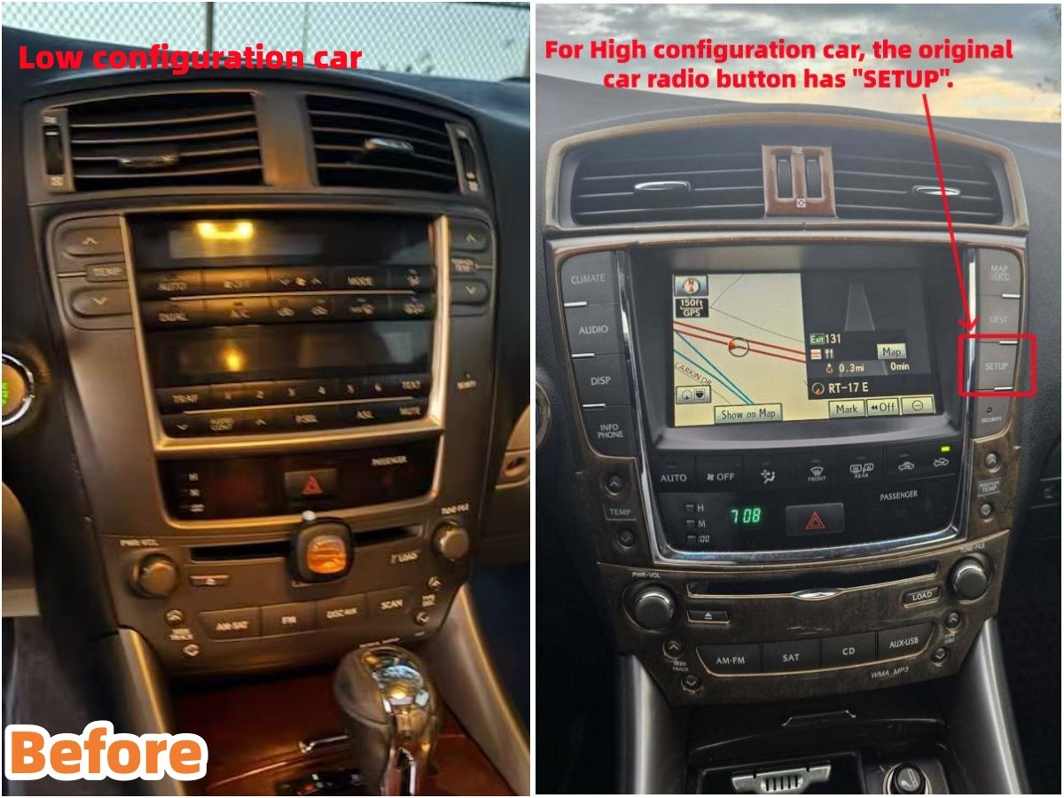 10.4″Car Stereo Radio for Lexus IS250 2006-2012 FM BT Wireless Carplay DSP SWC