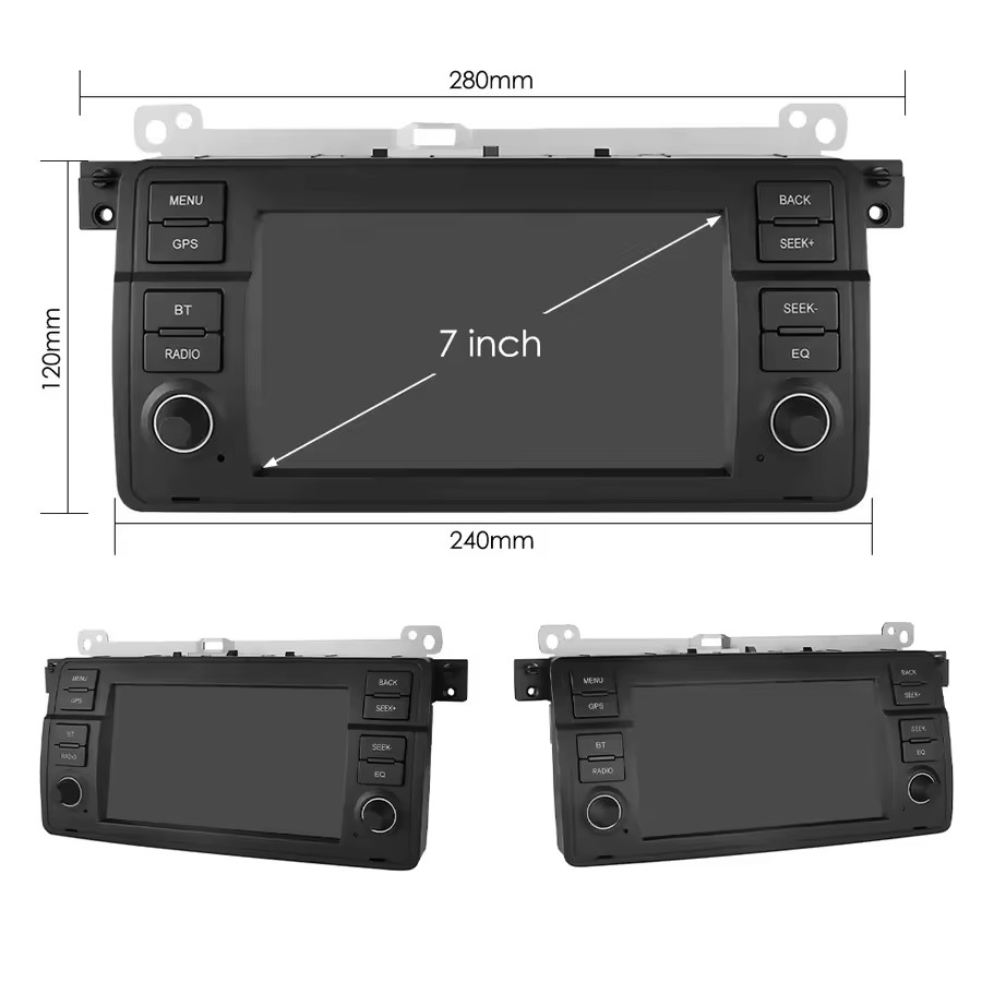 For BMW E46 M3 318/320/325/330/335 Carplay Car Radio Stereo Multimedia Android