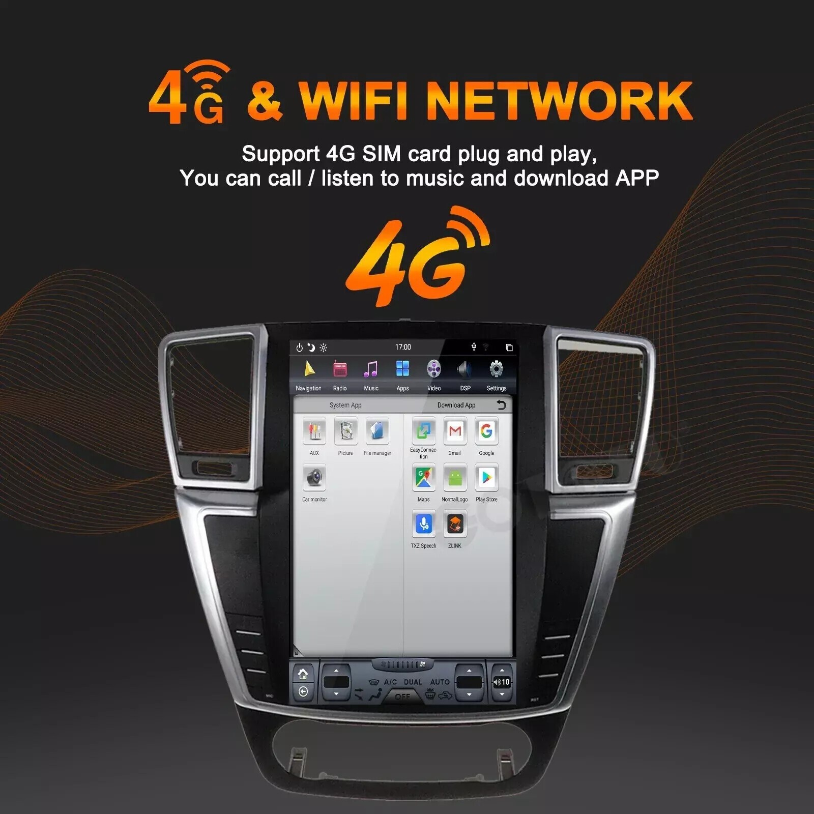 12.1″ 8+128G Car Stereo Radio for Benz ML GL W166 X166 2012-15 Android Carplay
