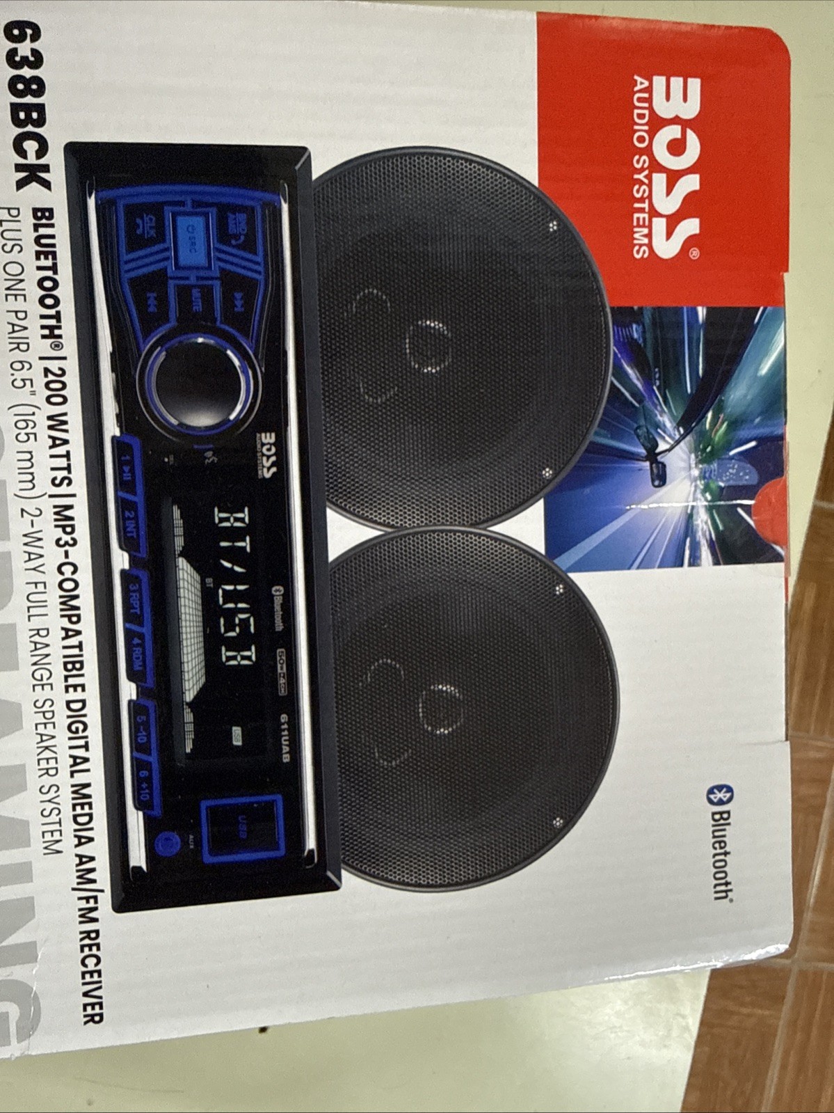 Boss Audio 638BCK Single DIN Bluetooth Car Stereo