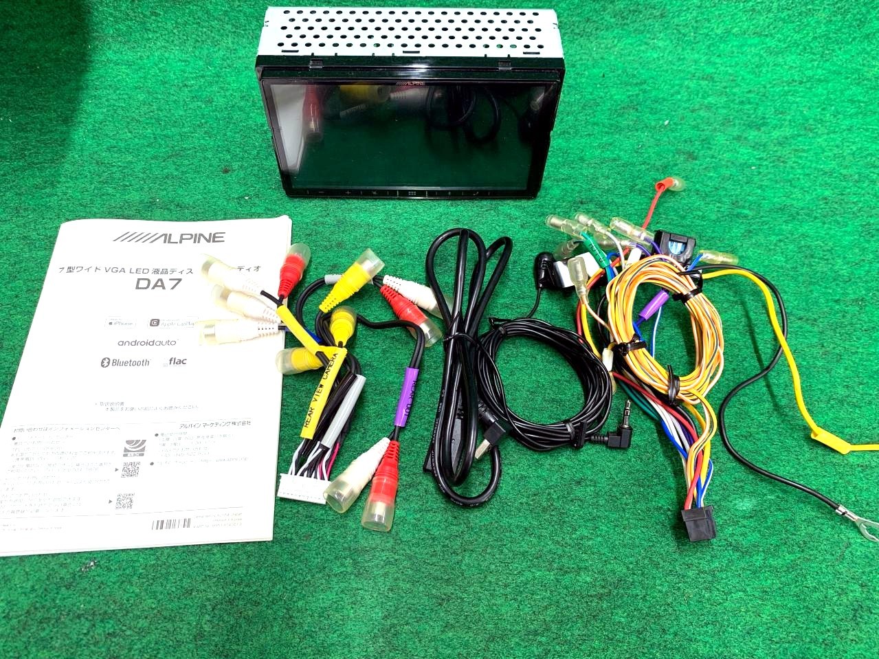 ALPINE DA7 Car Stereo Receiver Tested Working Bluetooth Apple CarPlay