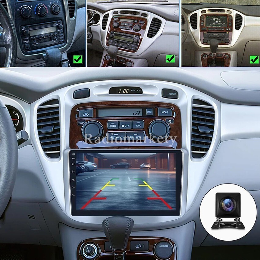 Car Radio Stereo Carplay For 2001-2007 Toyota Highlander 4+64G 9in Media CarPlay