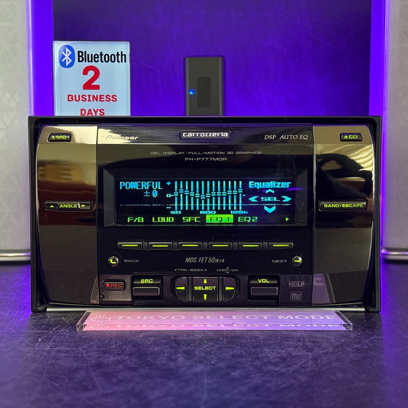 Pioneer Carrozzeria FH-P777MDR 2DIN Car Audio CD MD Bluetooth MD-Rec Player JDM