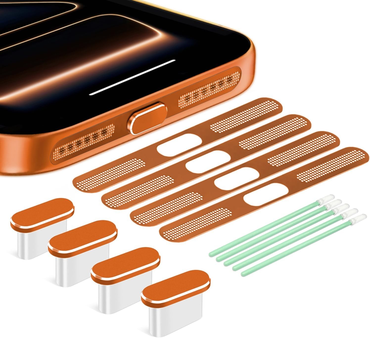 USB C Dust Plug, 4 Pack USB C Port Cover, Type C Charging Port Plug Cover with S