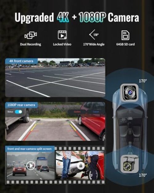 Portable Apple Carplay Screen for Car, 9″ Wireless Apple Carplay & Android