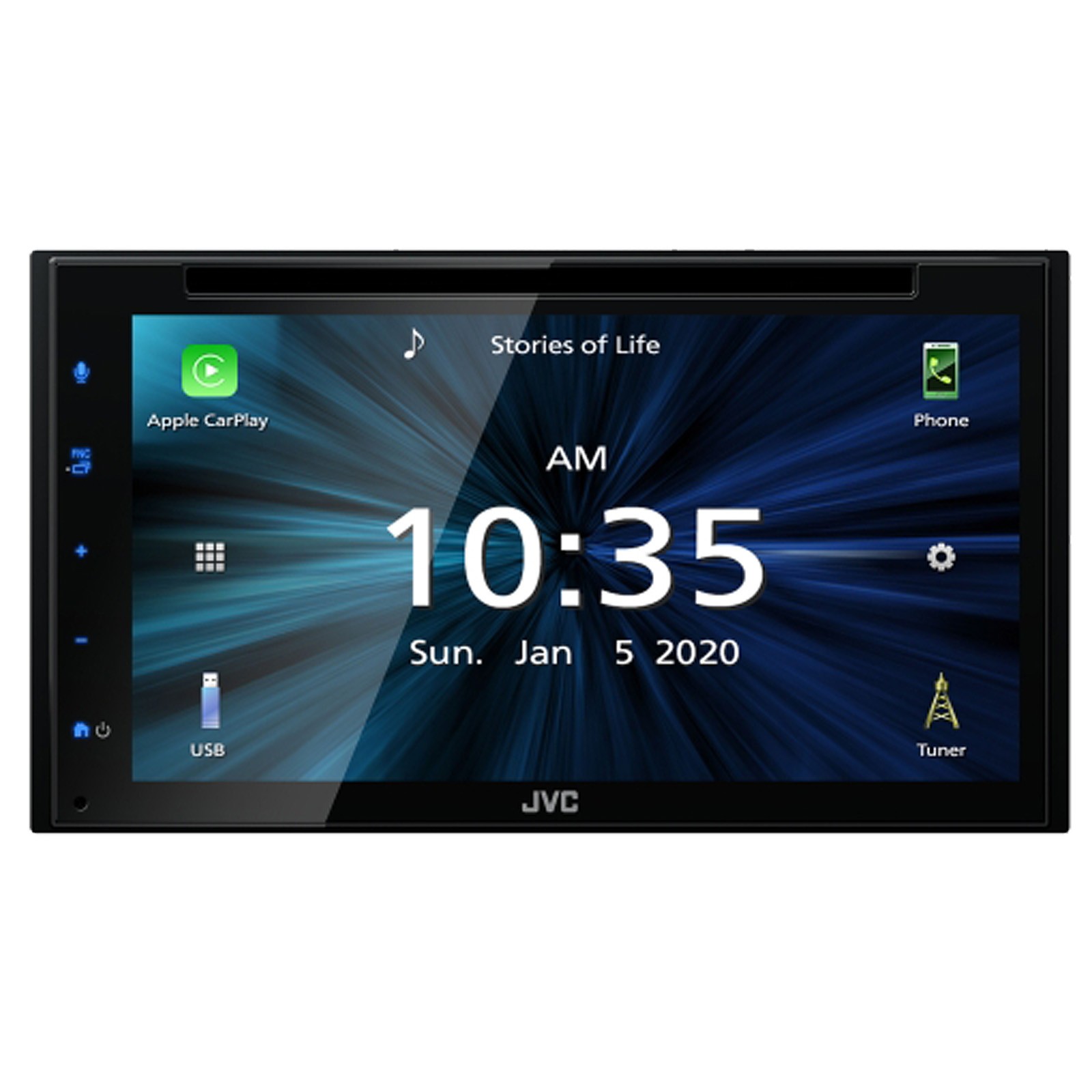 JVC KW-V660BT Bluetooth USB DVD Player Receiver, 2x 6×9″ 550W Car Speakers, Wire