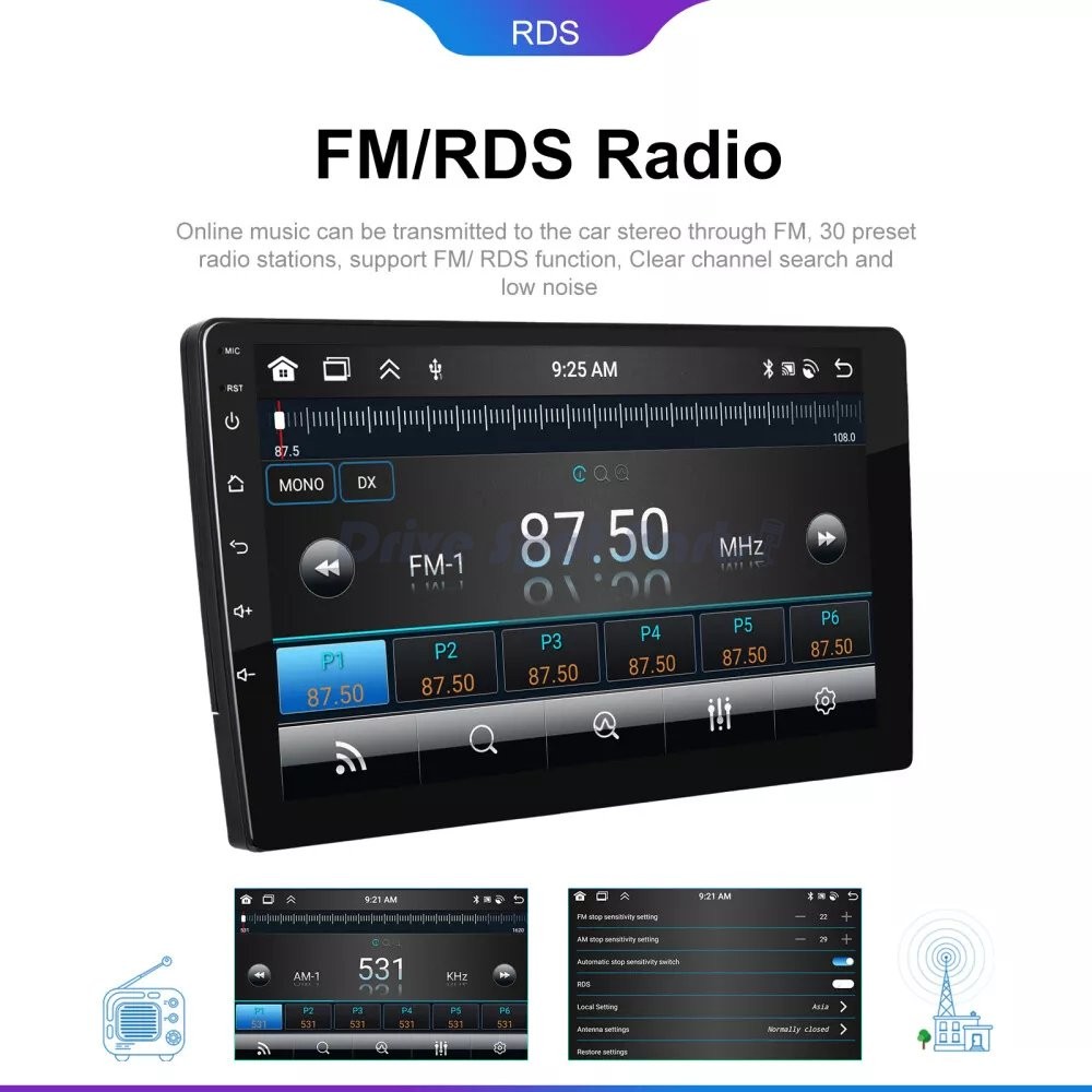 7″ Android 13.0 Carplay Car Stereo Radio 2+32G GPS Navi For Ford F250 2004-2014