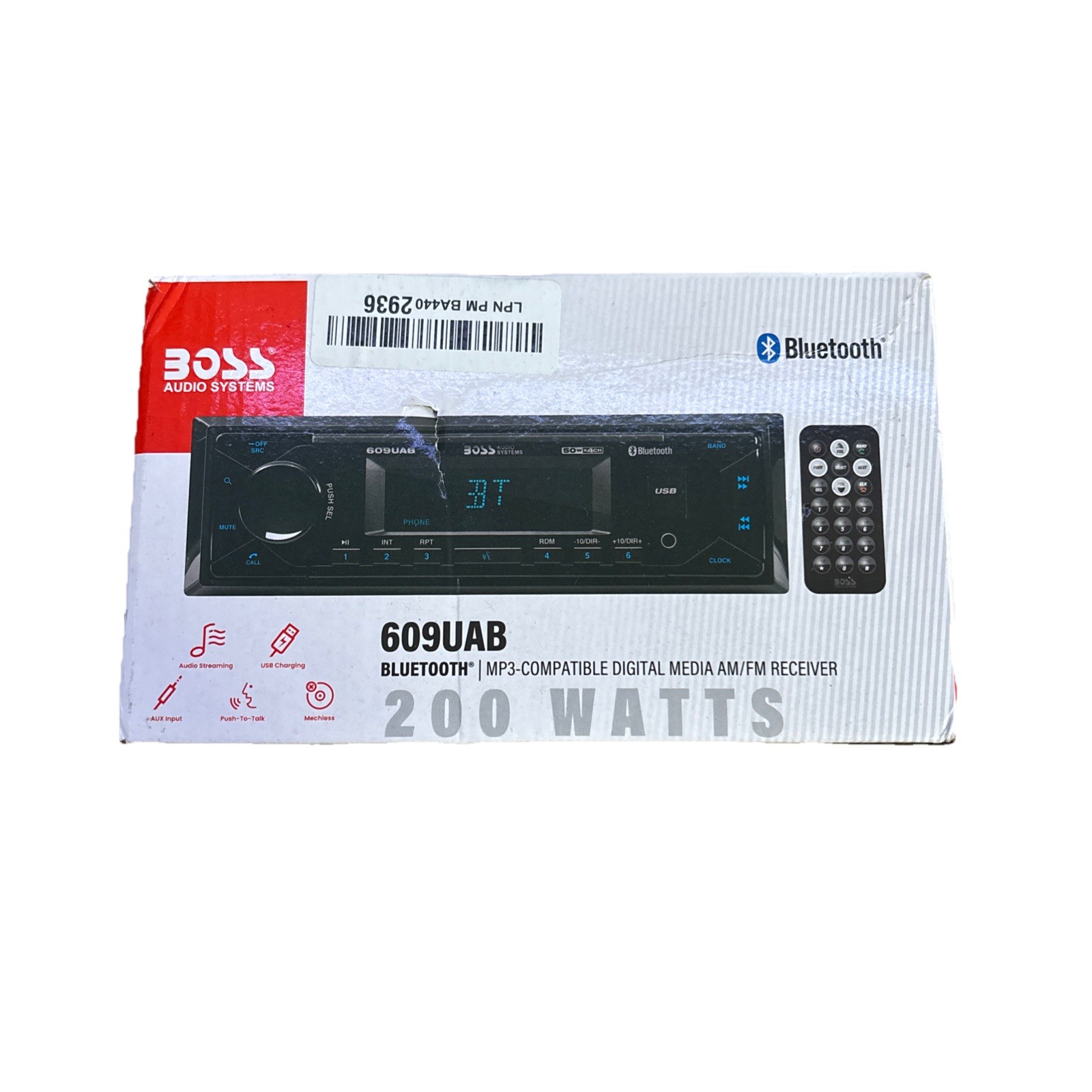 BOSS Audio Systems 609UAB Bluetooth Audio Car Stereo