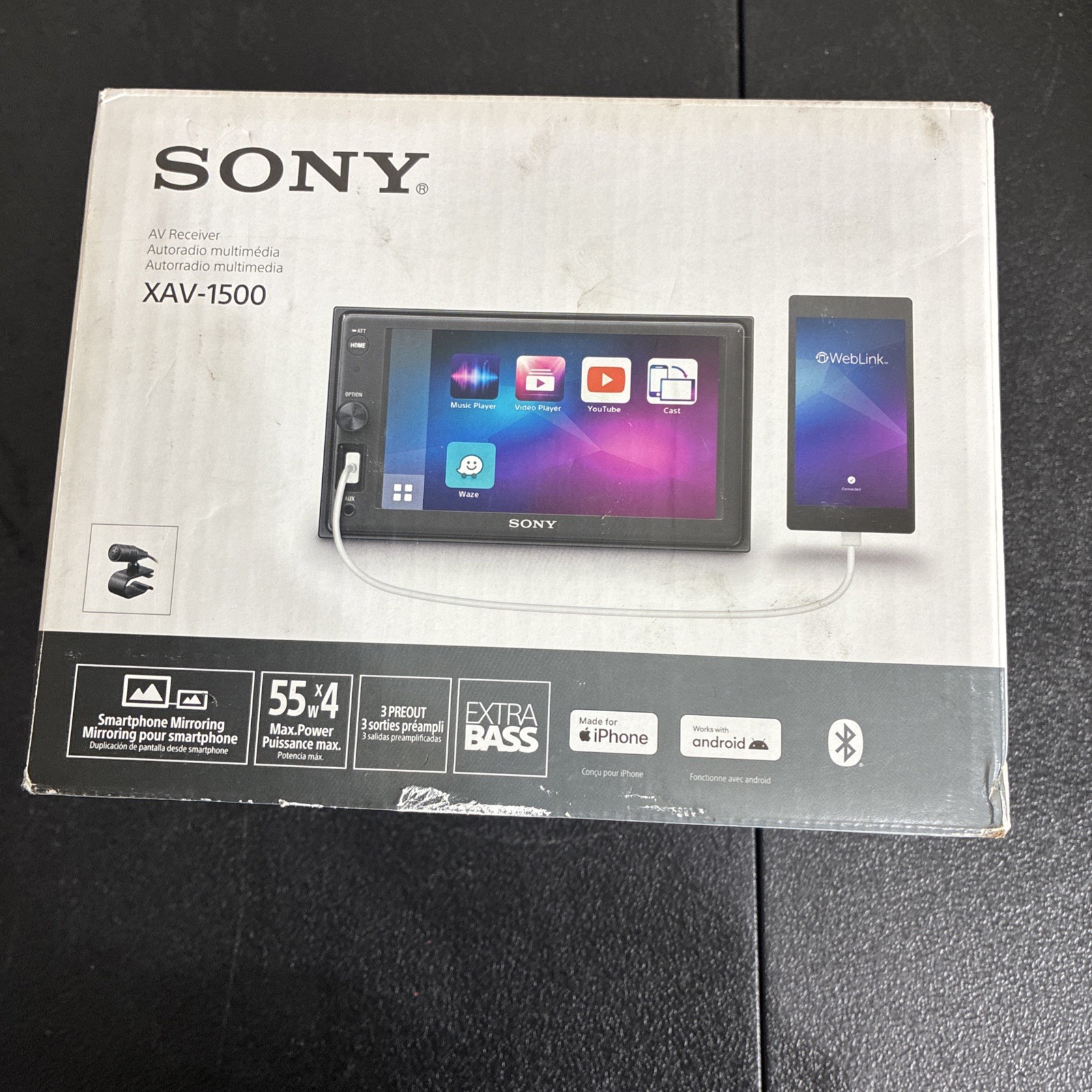 Sony XAV-1500 6.2” 55W Touch Screen Digital Receiver