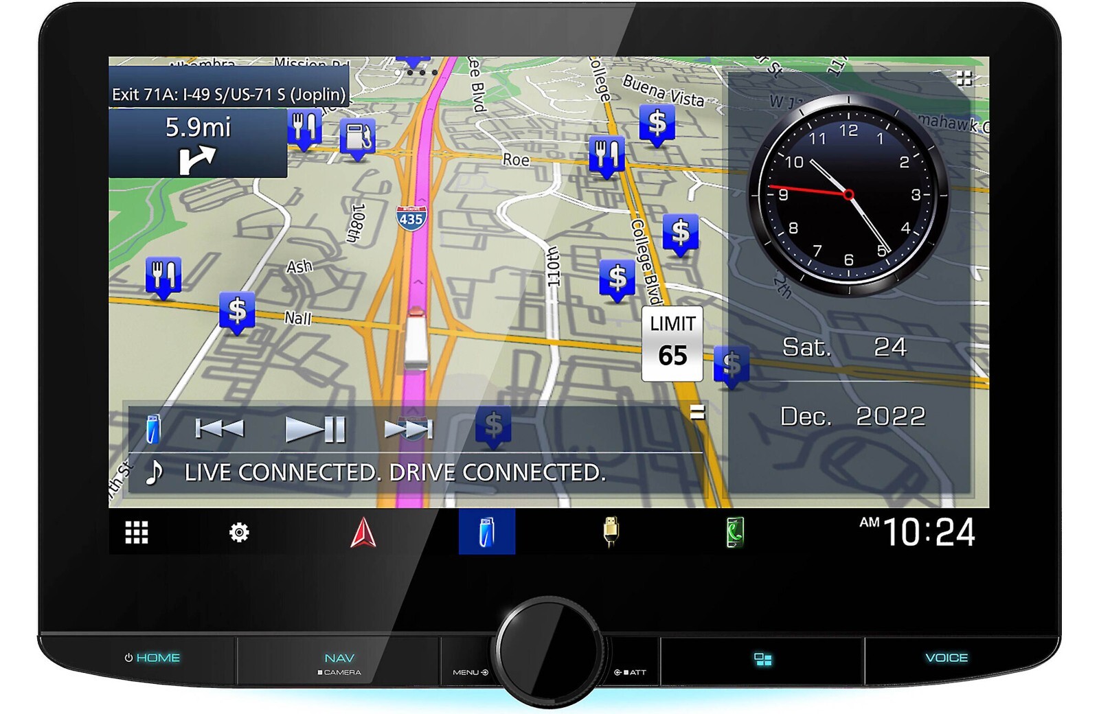 Kenwood DNR1008RVS Digital multimedia receiver with built-in navigation