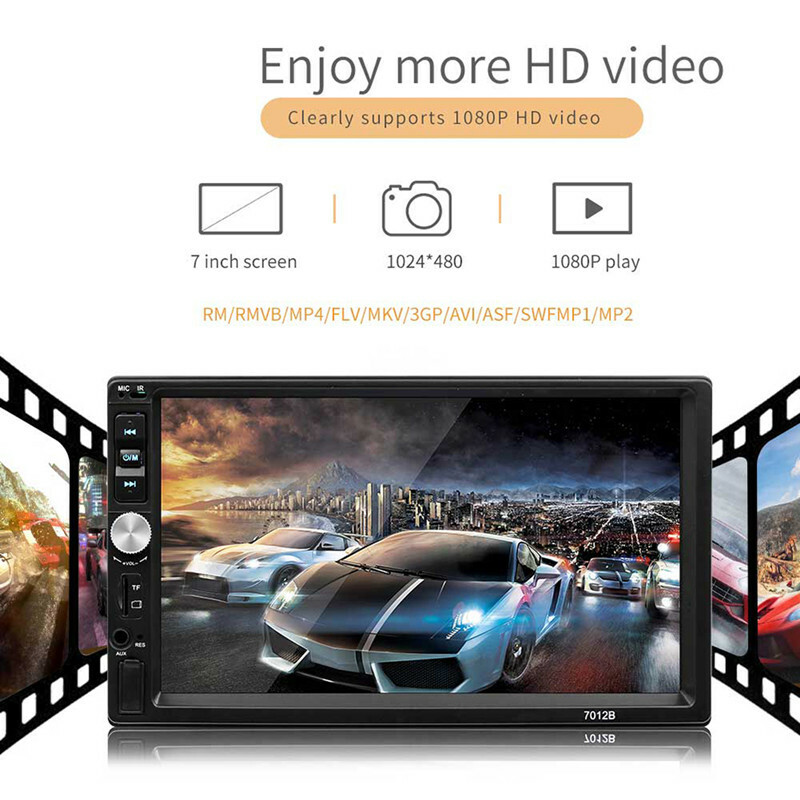7″ Touch Radio 2 Din General Car Models Bluetooth Radio Rear View Camera MP5 MP3