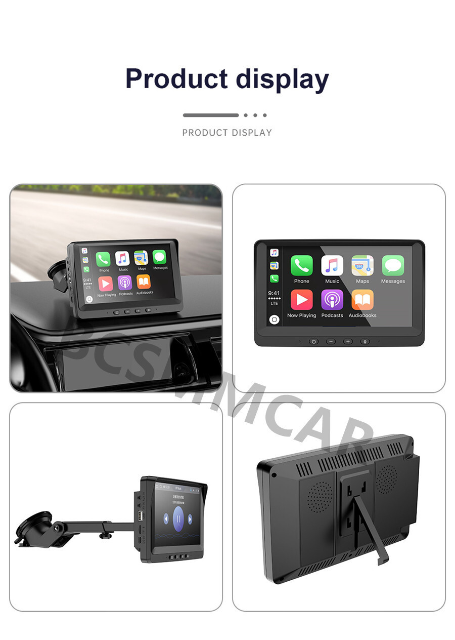 Car Stereo Touch Screen Radio Bluetooth FM Multimedia Player Audio For Carplay