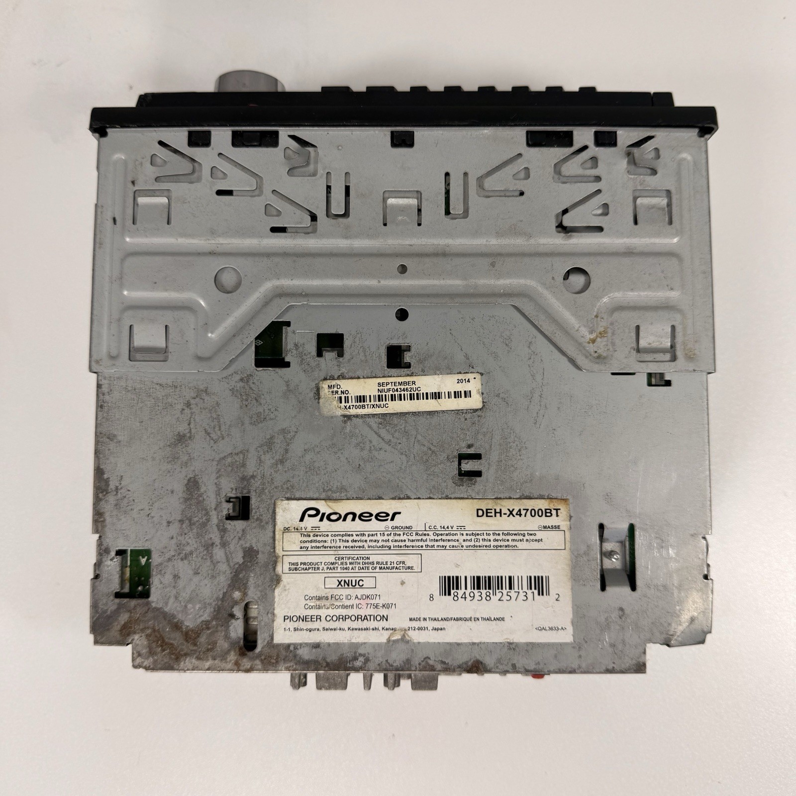 Pioneer DEH-X4700BT MIXTRAX Bluetooth CD Car Stereo Radio Parts Repair Untested