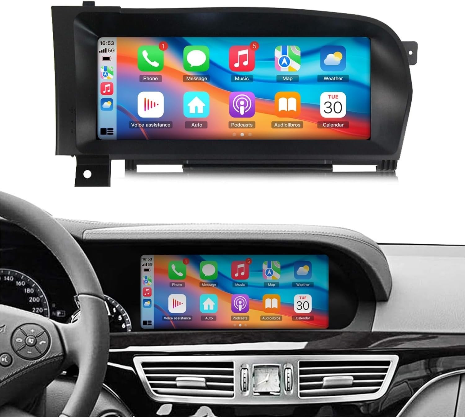 10.25” For Mercedes Benz S Class W221 2005-2009 Car Radio GPS Carplay Stereo