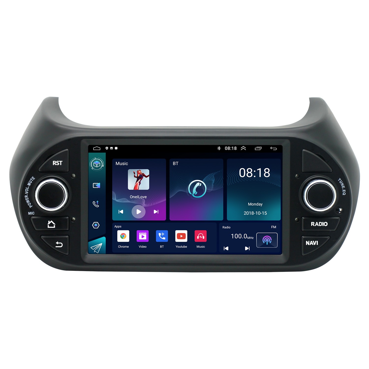 For 2008-2017 Fiat Fiorino Car Multimedia Stereo Player Mirror Link Navi SWC