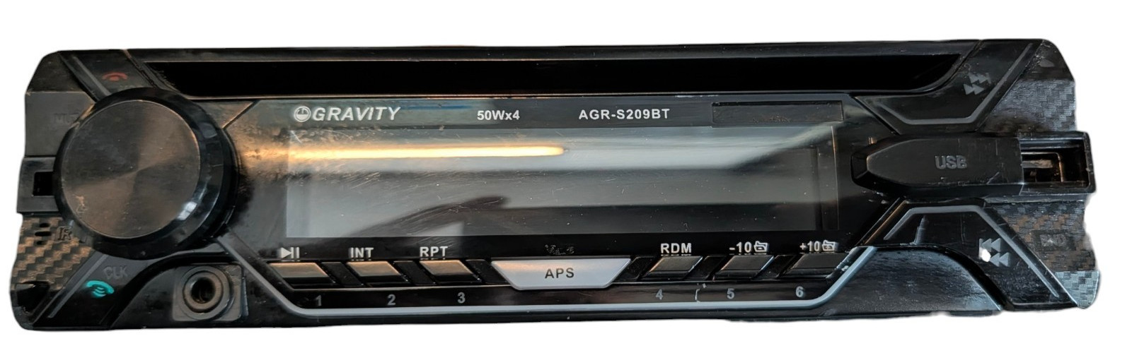 Gravity 200 Watts AGR-209BT CD / MP3 Car Audio Receiver FACEPLATE ONLY