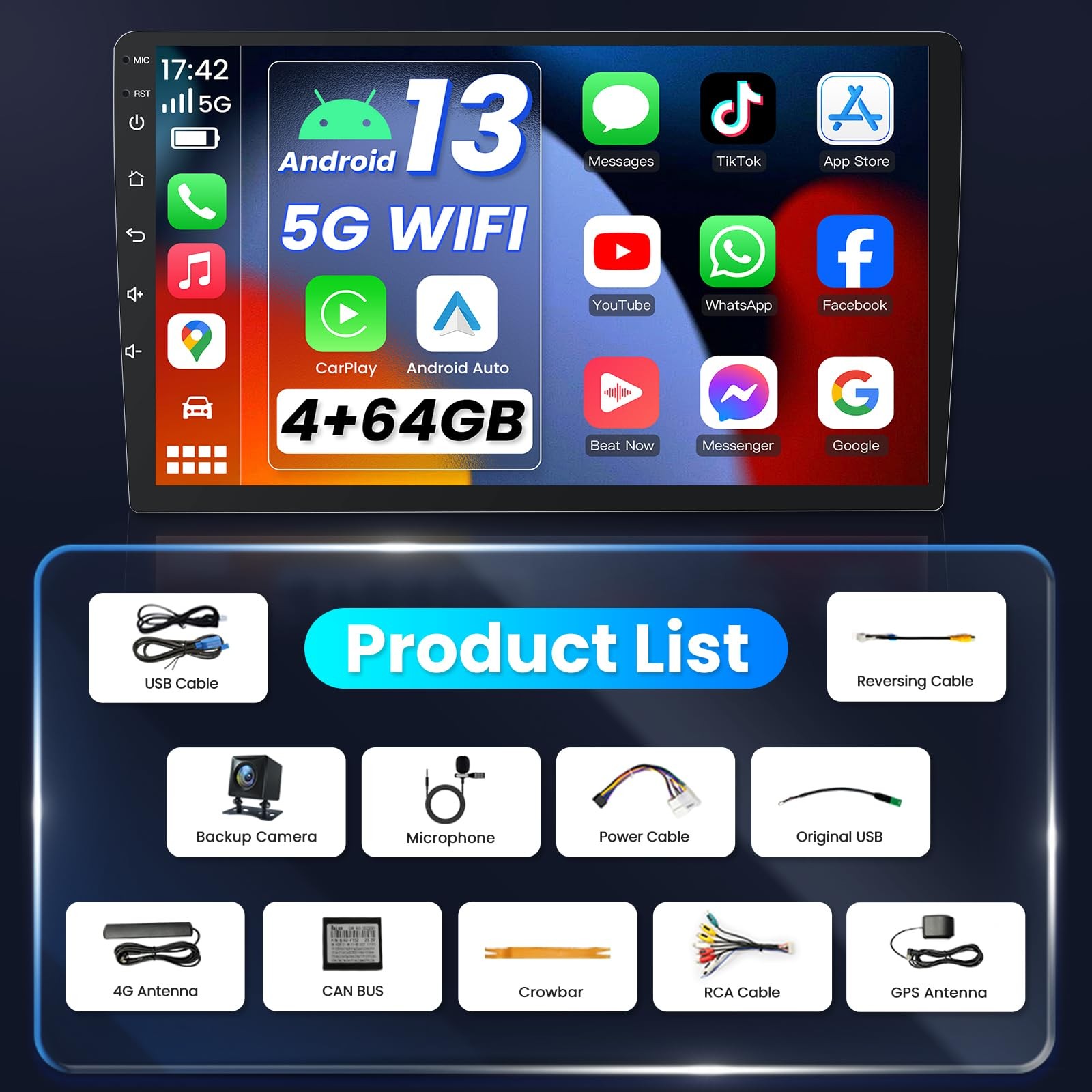 8core for 2005-2011 BMW3 E90 325i 328i CarPlay Android Car Stereo Radio 1280*800