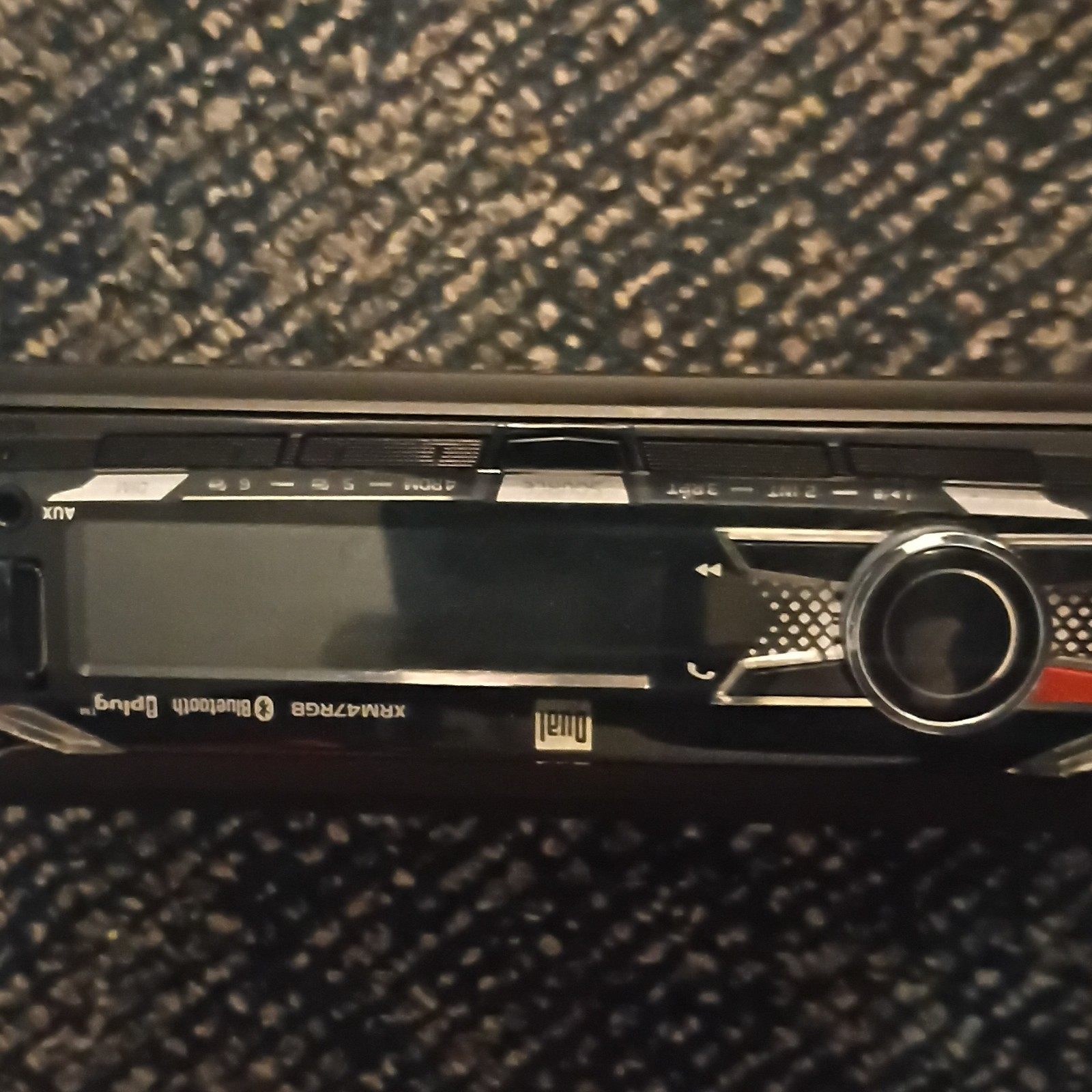 Dual XRM47BT Car Radio Audio Receiver with Bluetooth, USB, and Aux Connectivity