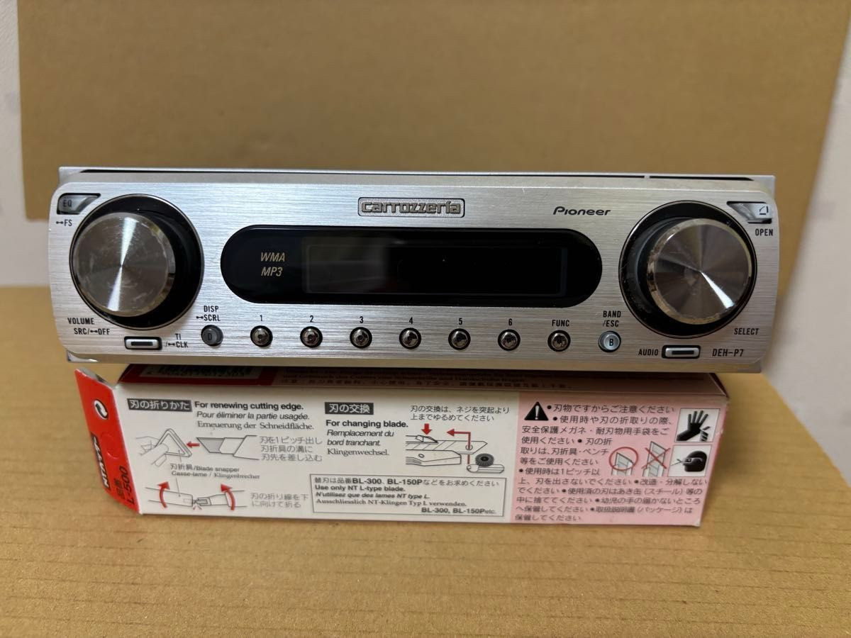 Pioneer Carrozzeria DEH-P7 1din Car Audio CD Player Tested Working Vary Good
