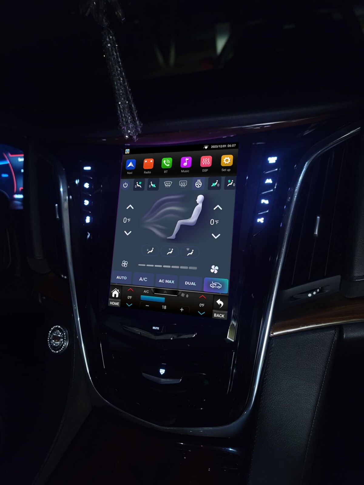 9.7″ Car Stereo Radio For Cadillac ATS SRX XTS CTS AHD Android Carplay GPS Navi