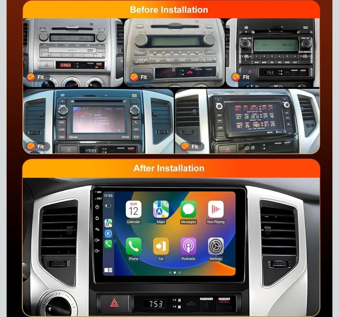 Carplay Car Radio Stereo GPS Navi 9 Inch Head Unit For Toyota Tacoma 2005-2011