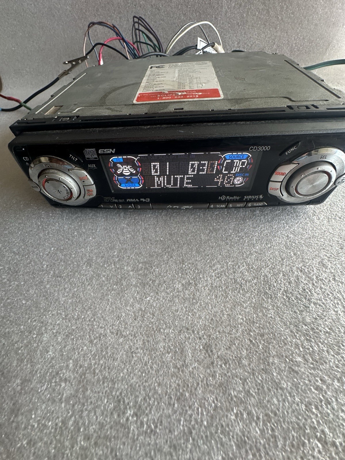 Old School ECLIPSE CD3000 Head Unit