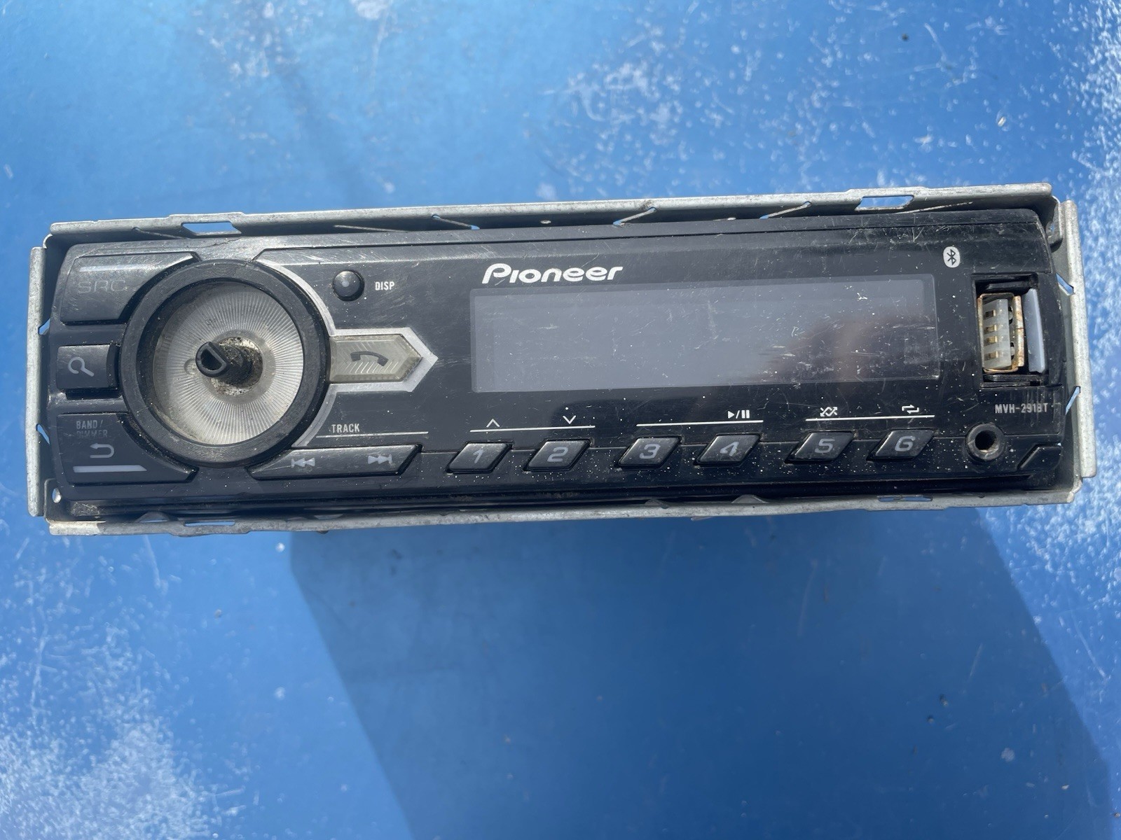 Pioneer MVH-291BT Digital Media Receiver with Built-in Bluetooth -Tested Working