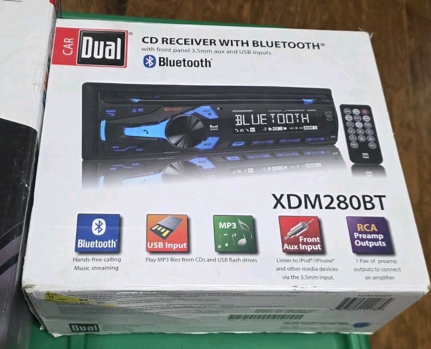 Duel car amplifier and cd receiver bluetooth
