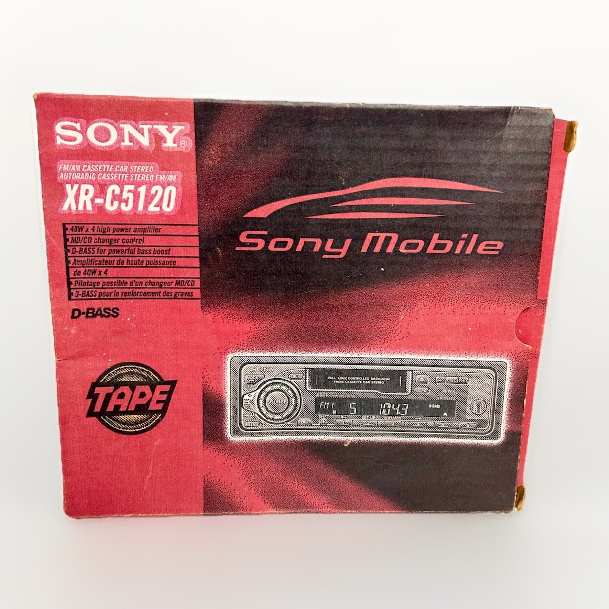 Sony XR-C5120 FM/AM Cassette Car Stereo Radio XR5120 NOS, Never Installed.