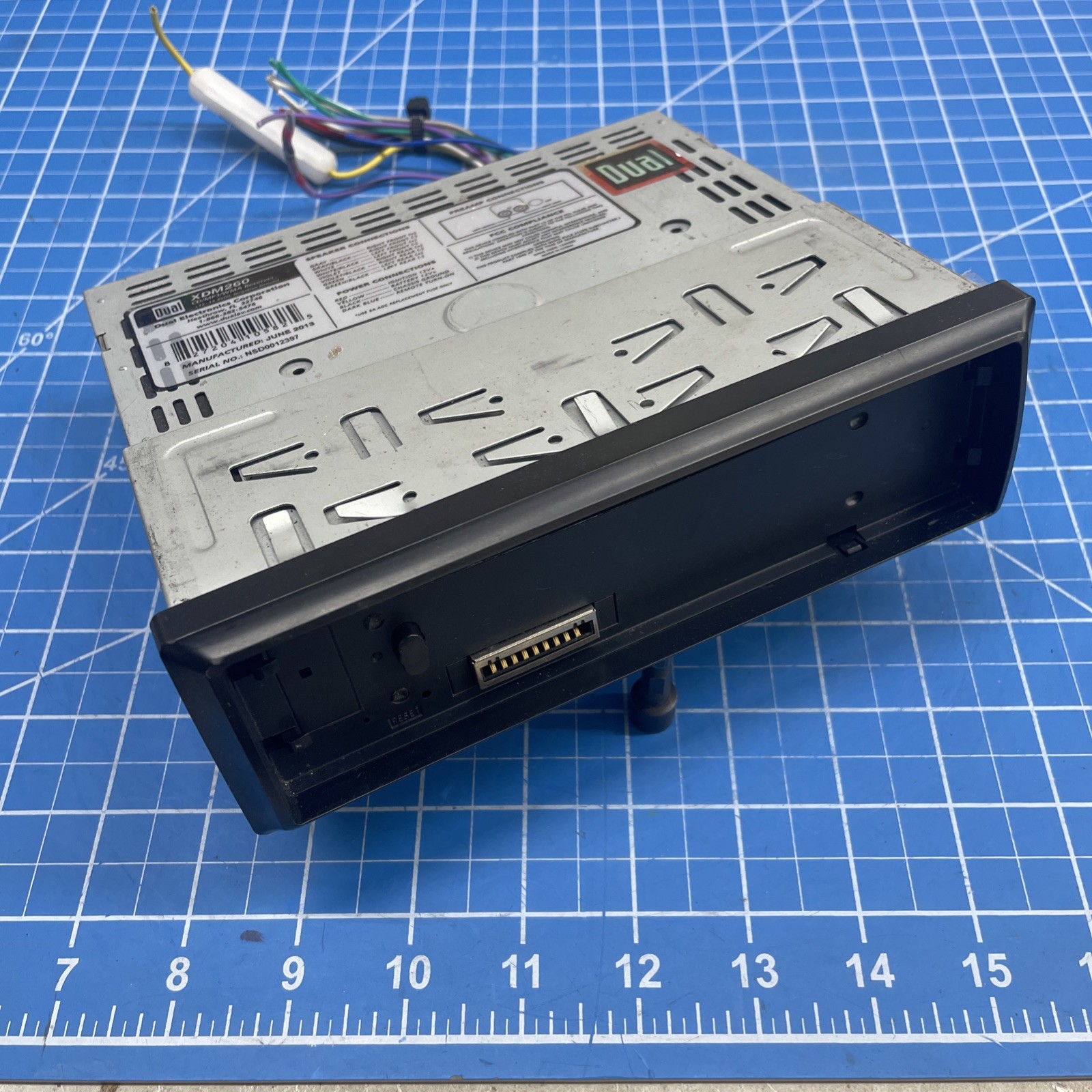 Dual XDM260 Audio Radio AM FM AUX USB MP3 CD Player Stereo Head Unit Receiver