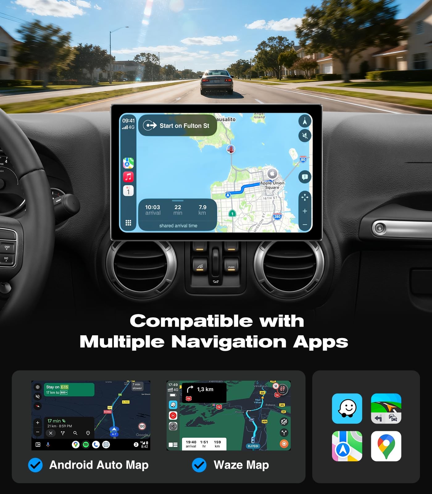 11.5 Inch Android Car Radio for Jeep Wrangler JK 2007-2018, Bluetooth, GPS