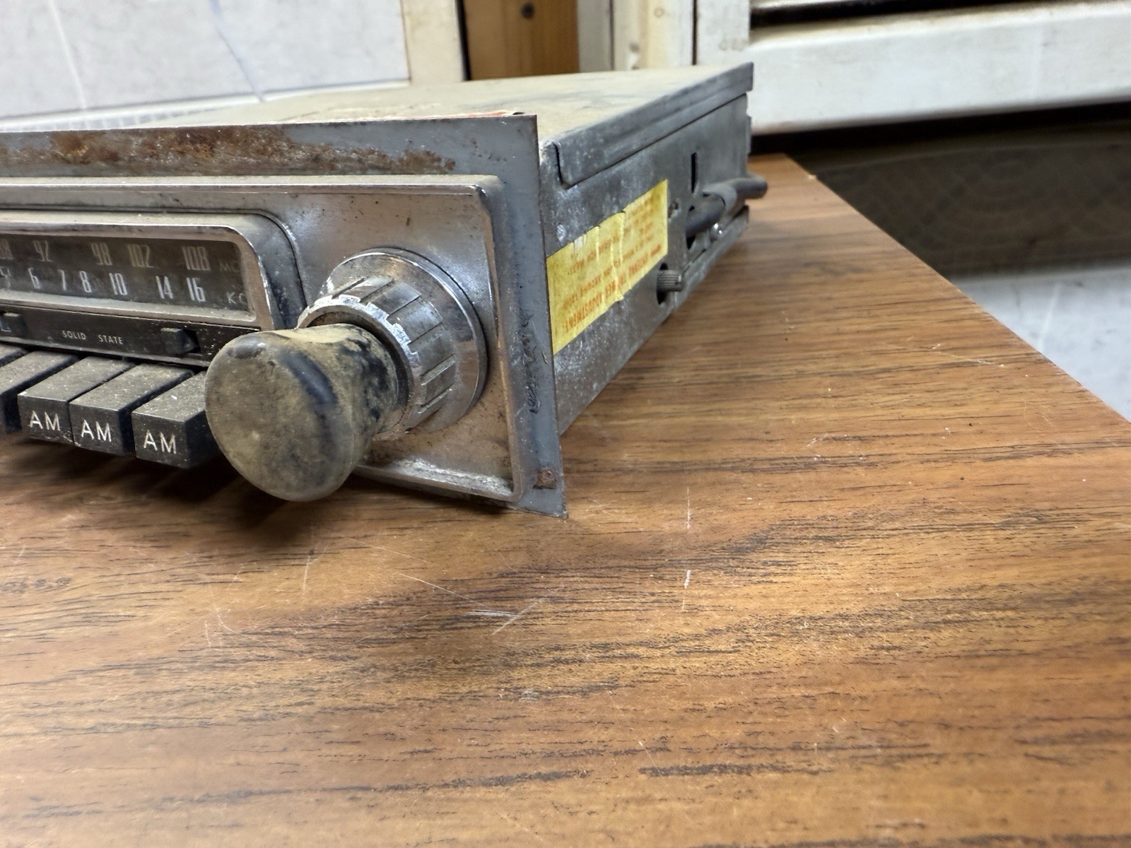 Audiovox C-520 AM/FM 12v 12 Volt Radio #1 Untested