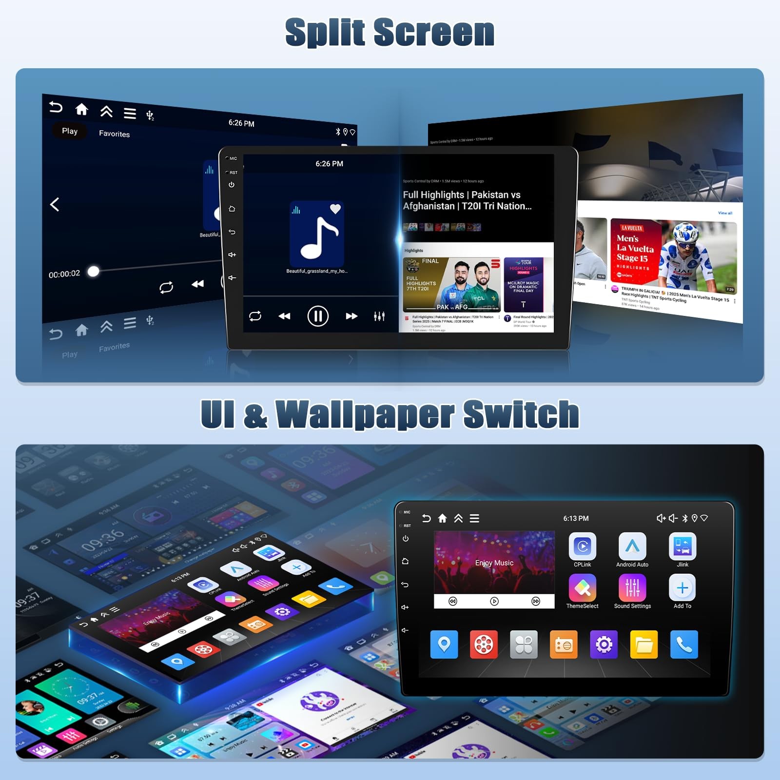 9″ Wireless Carplay Android Auto Stereo for Grand Caravan & Town & Country
