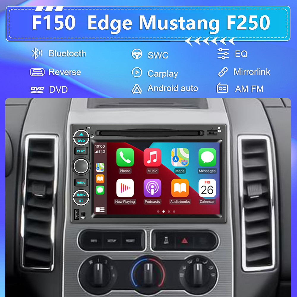 For 2004-2008 Ford F150/F250 Edge Car 7” DVD CD Player Radio Stereo Carplay GPS