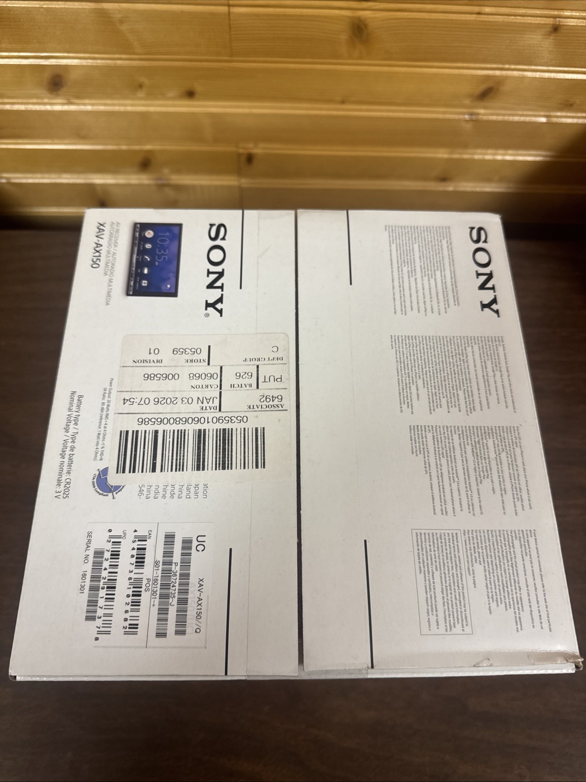 Sony XAV-AX150 Double Din 7″ CarPlay Auto Stereo Bluetooth Car Radio Head Unit