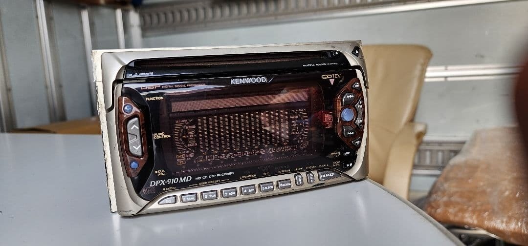 Kenwood DPX-910MD Car Audio 2DIN CD MD Bluetooth Ready DSP JDM Partially working