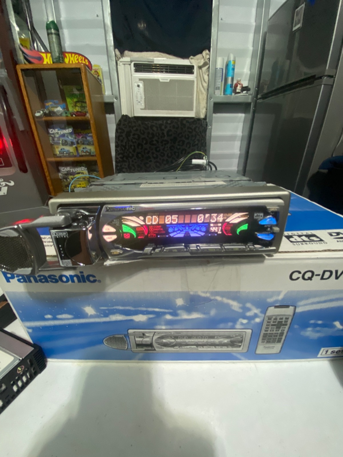 Panasonic CQ-DVR909U 1 DIN In-Dash CD Player Car Stereo w/ Remote & Wiring