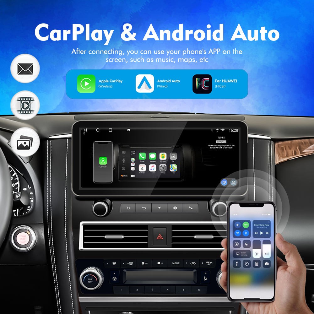 12.3″ Car Radio Stereo GPS Carplay Android Auto For Nissan Patrol 2014-2017 128G