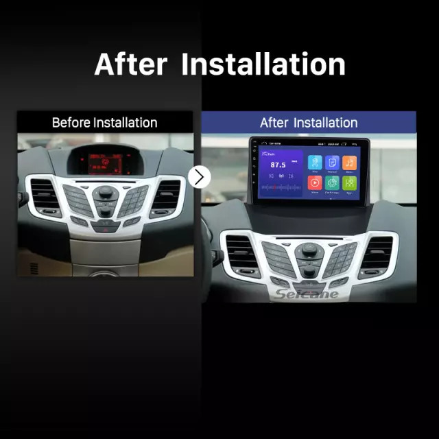 10 1″ android radio stereo For Ford fiesta 2009-2014 gps carplay auto wifi