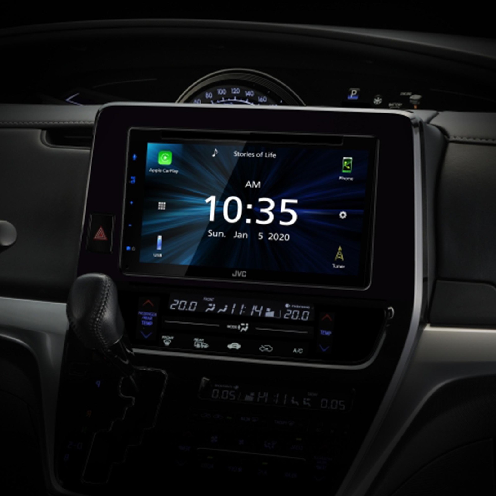 JVC KW-V66BT Multimedia Receiver featuring 6.8″ Capacitive Touch Monitor