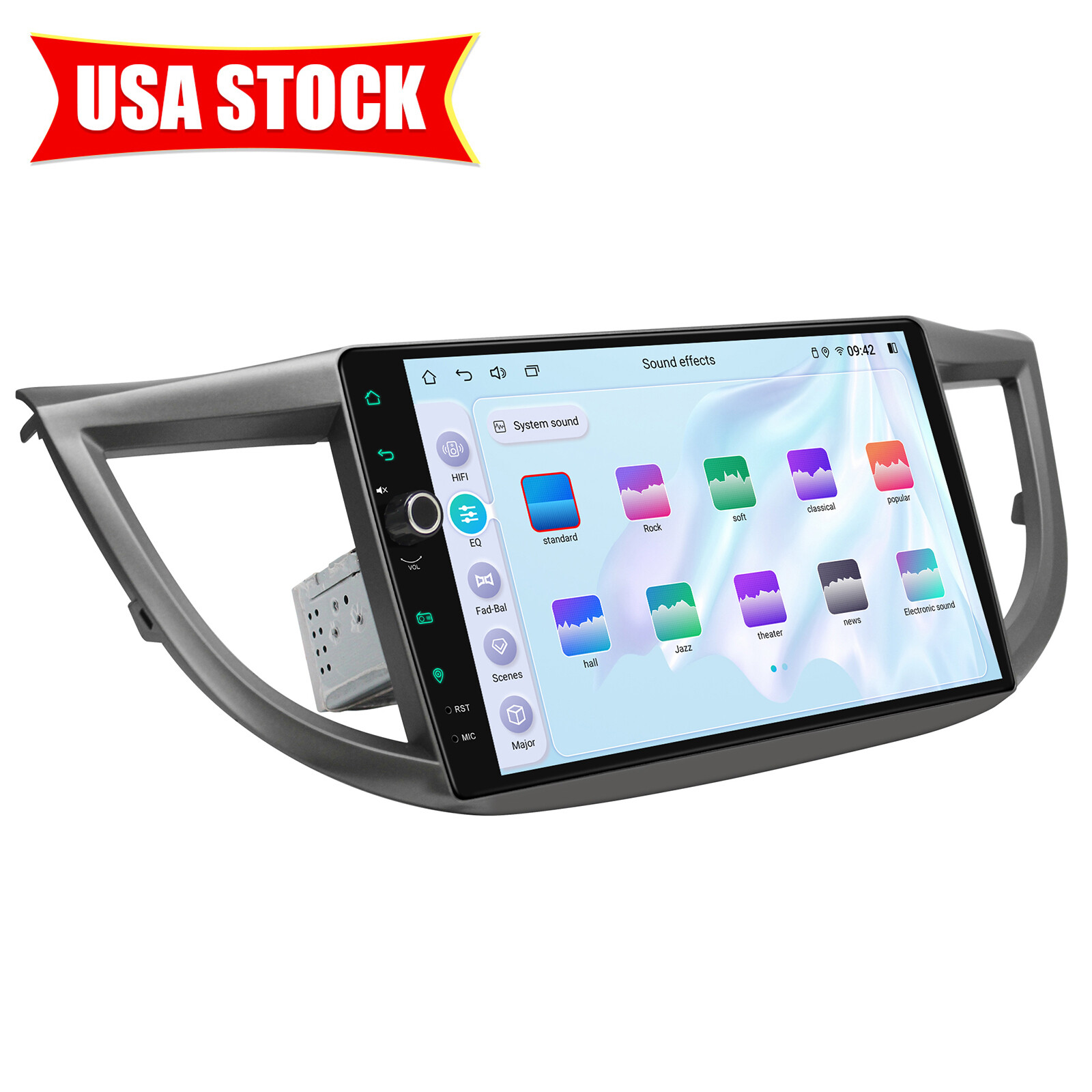 10.1 Inch Android Car Stereo Multimedia Player for 4th Gen Honda CR-V 2012-2016