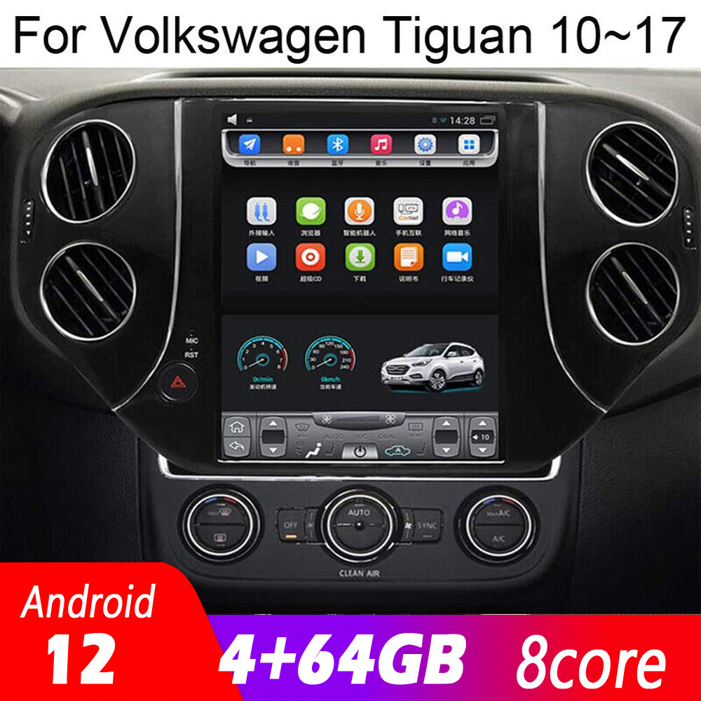 9.7″ Touchscreen Radio Android Gps Navigation For Volkswagen Vw Tiguan 10~17