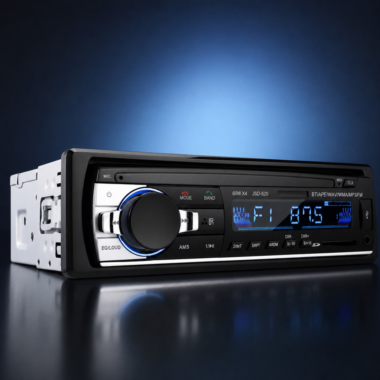 Bluetooth Car Stereo Audio In-Dash FM Aux USB SD MP3 Radio Player Hands-Free